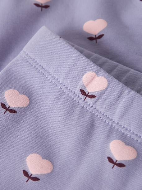 Legging fille en molleton name it, tour de taille réglable bleu foncé+lavande+rose clair - vertbaudet enfant 