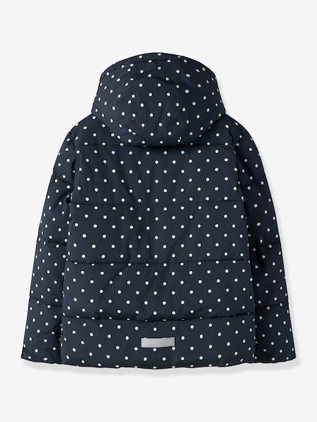 Doudoune matelassée à pois fille name it bleu foncé - vertbaudet enfant 