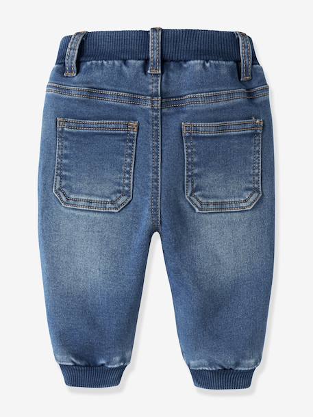 Thermal baggy-fit fleece-lined jeans Name It, adjustable waistband for baby denim blue - vertbaudet enfant 
