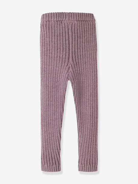 Legging en maille en laine mérinos fille name it bois de rose - vertbaudet enfant 