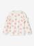 Sweat fille noël coeurs pailletés manches volantées écru+rose poudré - vertbaudet enfant 