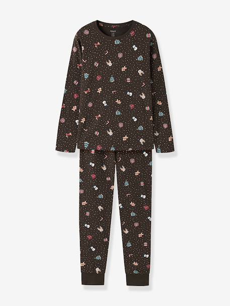 Pyjama de Noël enfant name it bleu foncé+bordeaux+moka+rouge+sable+vert foncé - vertbaudet enfant 