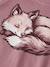 Sweat-shirt fille à motifs animaux name it bordeaux+gris chiné+mauve - vertbaudet enfant 