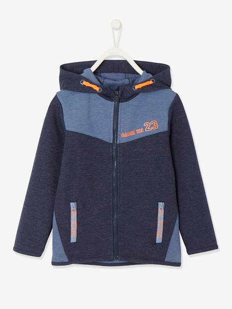 Sports Jacket with Zip, Techno Fabric, for Boys Blue - vertbaudet enfant 