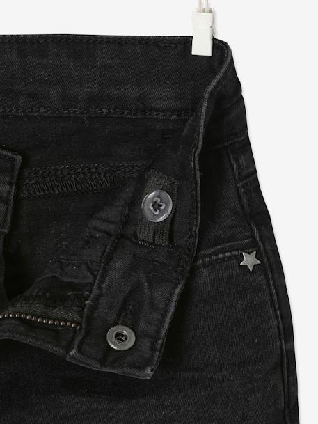 Slim jeans MorphologiK large hip for girls Washed Black - vertbaudet enfant 