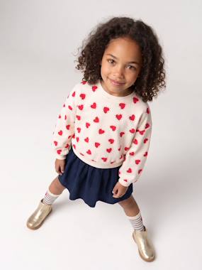 2-in-1-Effect Dress in Dual Fabric - vertbaudet enfant