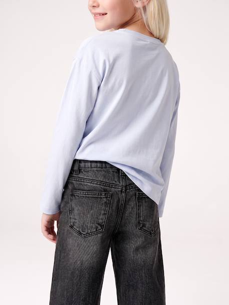 Long-sleeved T-shirt for girls by Frozen sky blue - vertbaudet enfant 