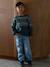 Wide-leg fleece-lined jeans for boys double stone - vertbaudet enfant 