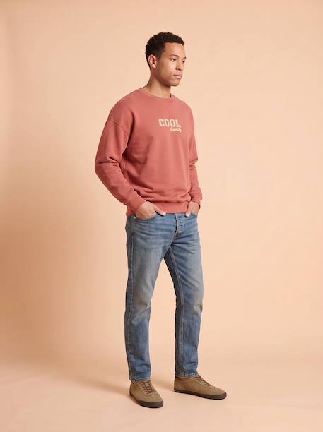 Sweat noël manches longues homme Capsule Famille terracotta - vertbaudet enfant 