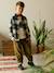 Wide-leg corduroy trousers for boys cappuccino+lichen - vertbaudet enfant 