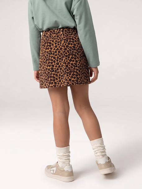 Skort for girls camel+mauve+navy blue - vertbaudet enfant 