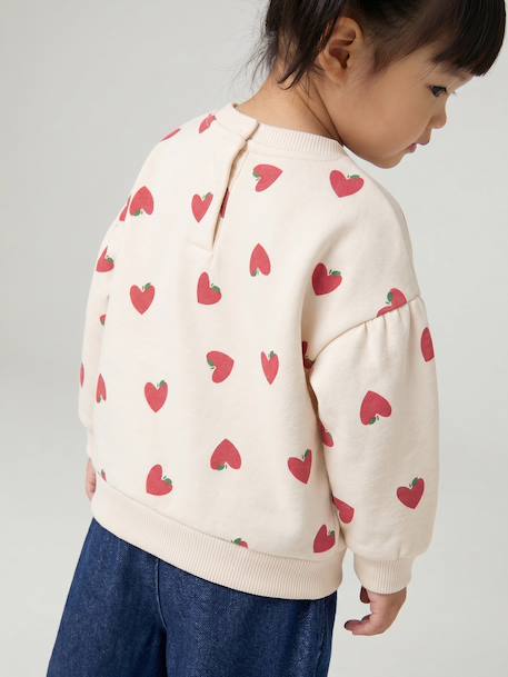 Sweat bébé fille écru - vertbaudet enfant 