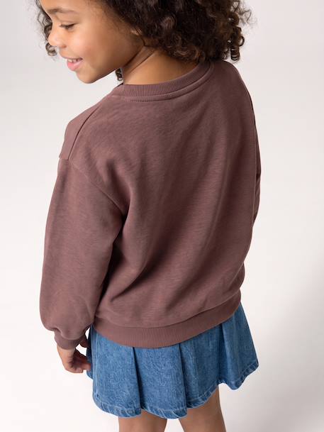 Sweat Minnie enfant fille chocolat - vertbaudet enfant 