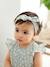 Jumpsuit + Headband Set, for Baby Girls Green/Print+pale pink+rosy - vertbaudet enfant 