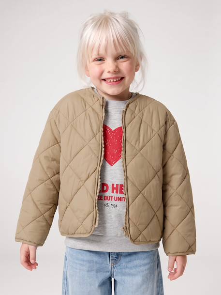 3-in-1 detachable parka for girls blush+navy blue - vertbaudet enfant 