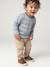 Long-sleeved T-shirt for baby sky blue - vertbaudet enfant 