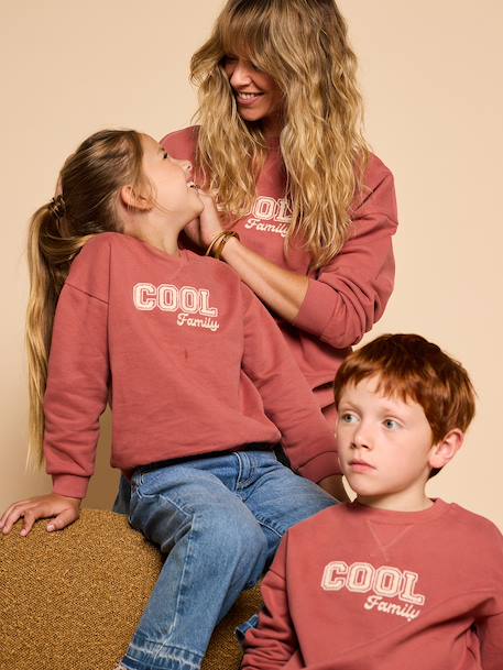 Sweat de noël enfant capsule famille terracotta - vertbaudet enfant 