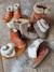 Furry Leather Boots for Baby Girls Beige - vertbaudet enfant 