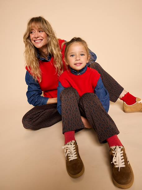 Sleeveless maternity jumper ENVIE DE FRAISE marl beige+red - vertbaudet enfant 