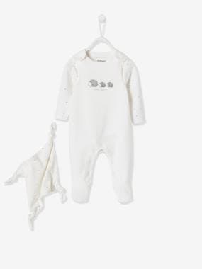 -Newborn Set: Sleepsuit + Bodysuit + Comforter in Organic Cotton