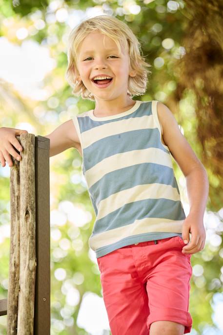 Pack of 2 Tank Tops for Boys set green+set yellow - vertbaudet enfant 