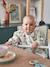 VERTBAUDET High Chair Cushion chequered green+ecru+mustard+printed beige+White - vertbaudet enfant 