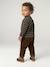 Pantalon bébé en velours côtelé bleu grisé+caramel+lichen+marron - vertbaudet enfant 