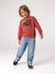 Crewneck sweatshirt for boys navy blue+tomato red - vertbaudet enfant 