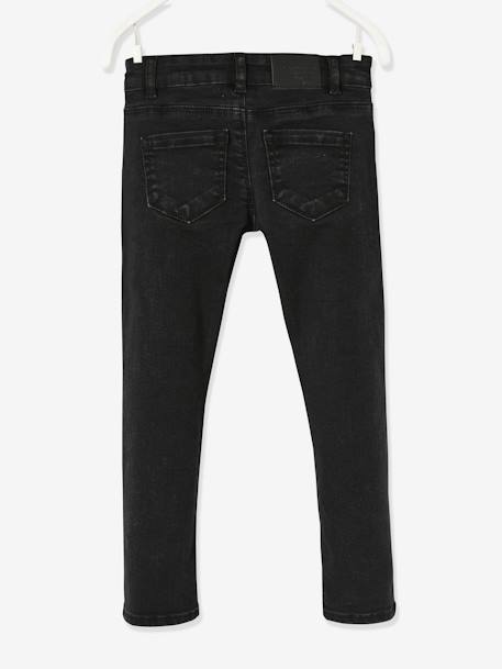Slim jeans MorphologiK large hip for girls Washed Black - vertbaudet enfant 