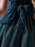 Christmas Special Dress in Velour & Sparkling Tulle for Girls emerald green+red - vertbaudet enfant 