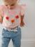 T-Shirt with Flowers in Relief, for Babies Light Pink+vanilla - vertbaudet enfant 