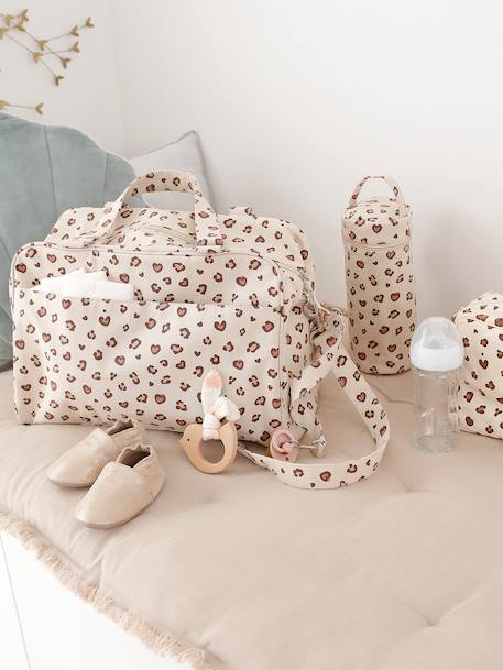 Changing Bag with Several Pockets, Family Blue+sandy beige - vertbaudet enfant 