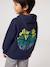 Hooded sweatshirt for boys marl red+navy blue - vertbaudet enfant 