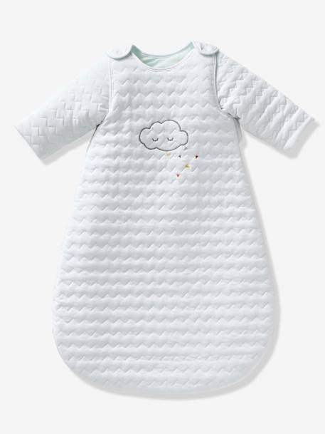 Gigoteuse matelassée Bio Collection BIO NUAGE à manches amovibles BLANC - vertbaudet enfant 