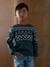 Jacquard jumper for boys green - vertbaudet enfant 