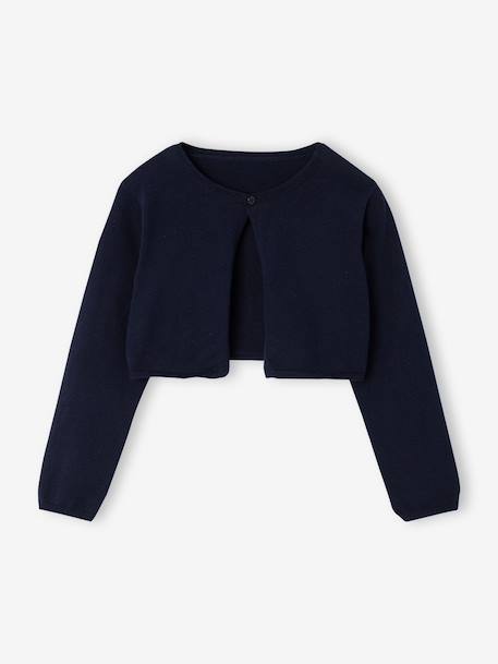 Dress and cardigan set for girls navy blue - vertbaudet enfant 