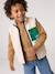 Gilet sans manches garçon caramel+écru - vertbaudet enfant 