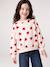 Round-neck sweatshirt for girls ecru+ivory+pale pink+taupe - vertbaudet enfant 