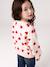 Sweat fille col rond écru+ivoire+rose pâle+taupe - vertbaudet enfant 