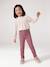 Slim trousers for girls ink blue+mauve - vertbaudet enfant 