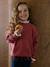 High-neck jumper for girls camel+old rose - vertbaudet enfant 