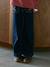 Wide-leg jeans for girls deep blue - vertbaudet enfant 