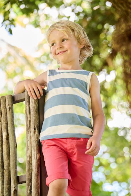 Pack of 2 Tank Tops for Boys set green+set yellow - vertbaudet enfant 