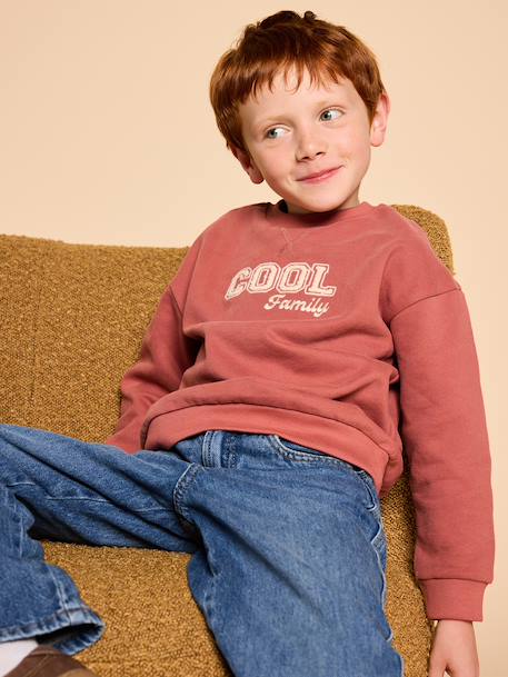 Sweat enfant capsule famille terracotta - vertbaudet enfant 