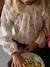 Long-sleeved blouse for girls ecru - vertbaudet enfant 