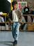 Corduroy long-sleeved shirt for boys taupe - vertbaudet enfant 