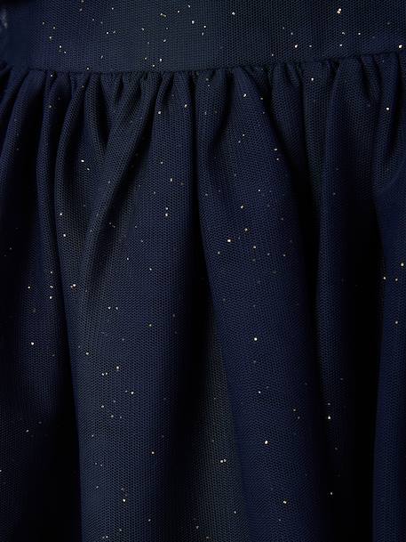 Dress and cardigan set for girls navy blue - vertbaudet enfant 