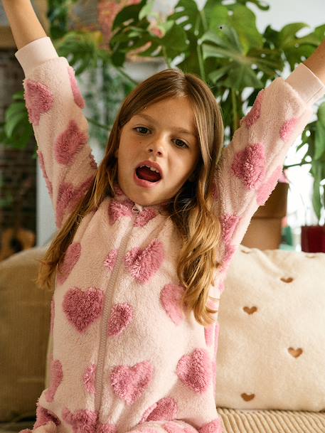 Pyjama jumpsuit for girls sweet pink - vertbaudet enfant 