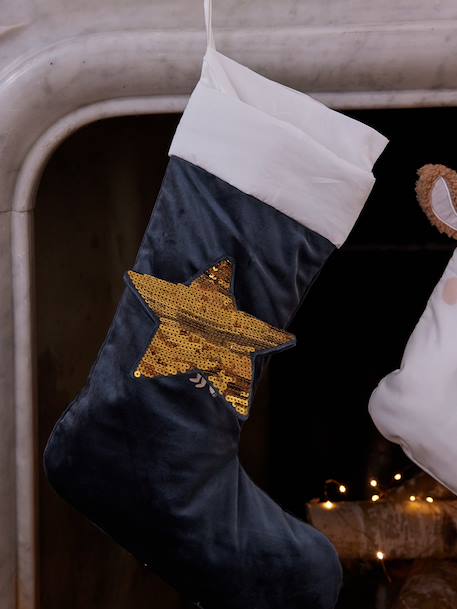 Chaussette de Noël velours souris et lapin vert - vertbaudet enfant 