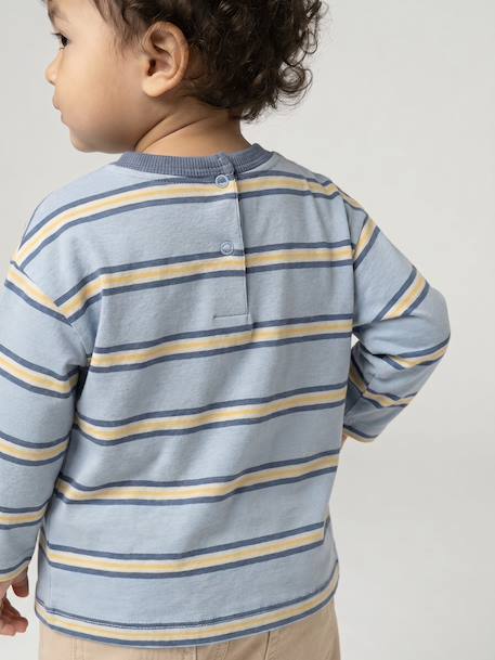 Long-sleeved T-shirt for baby sky blue - vertbaudet enfant 
